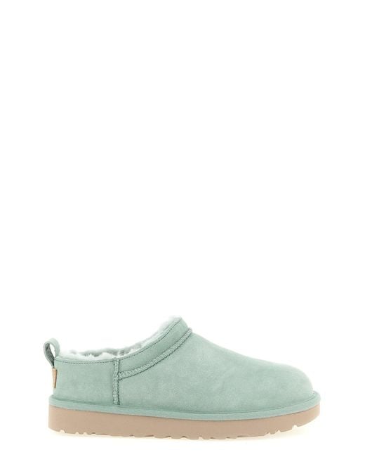 Ugg Green 'classic Micro' Ankle Boots