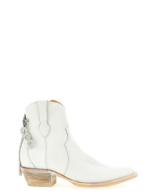 Comme des Garçons White X Mexicana Ankle Boots