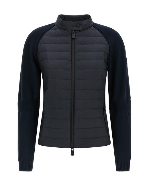 Moncler Blue Padded Cardigan