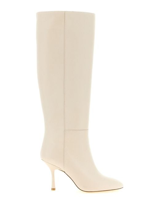 Stuart Weitzman White 'madison' Boots