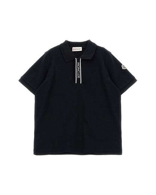 Moncler Black Logo Polo Shirt for men