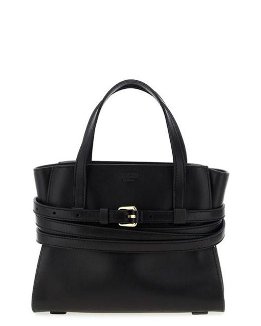 Moschino Black 'tie Me' Small Handbag