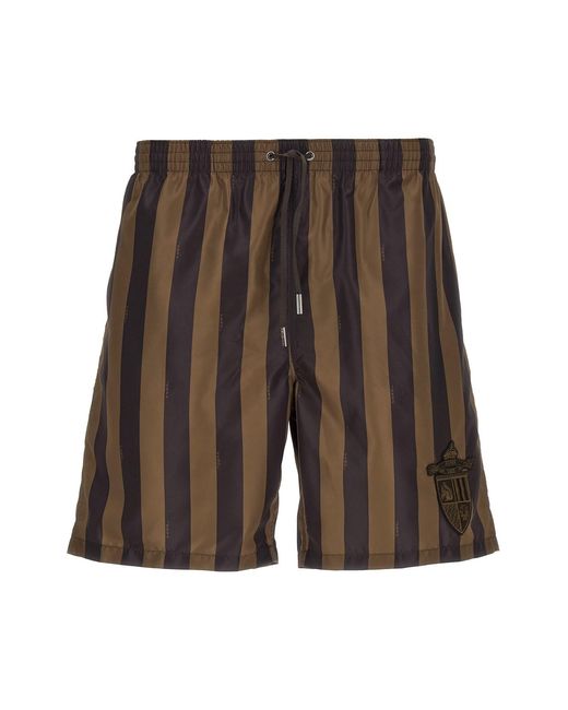 Fendi Multicolor Crest' Swimsuit for men