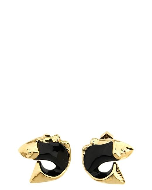 Jacquemus Black 'les Boucles Poisson' Earrings
