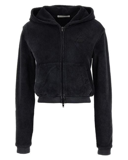 T By Alexander Wang Black Terry Hoodie