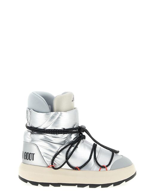 Adidas Originals White 'ace' Adidas X Moonboot Ankle Boots