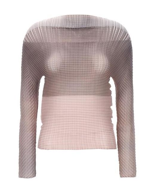 Top 'Pastel pleats' di Issey Miyake in Pink