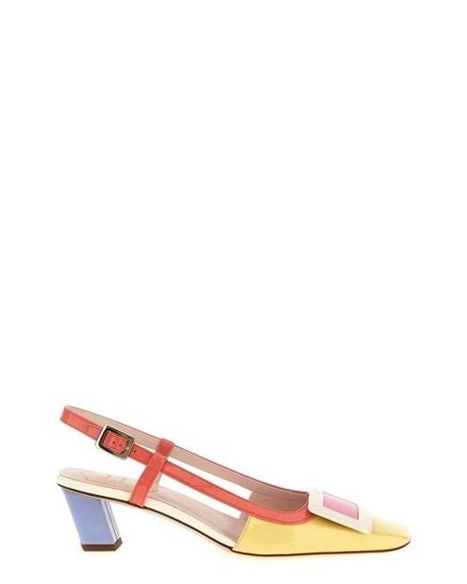 Slingback 'Lacquered' di Roger Vivier in Pink
