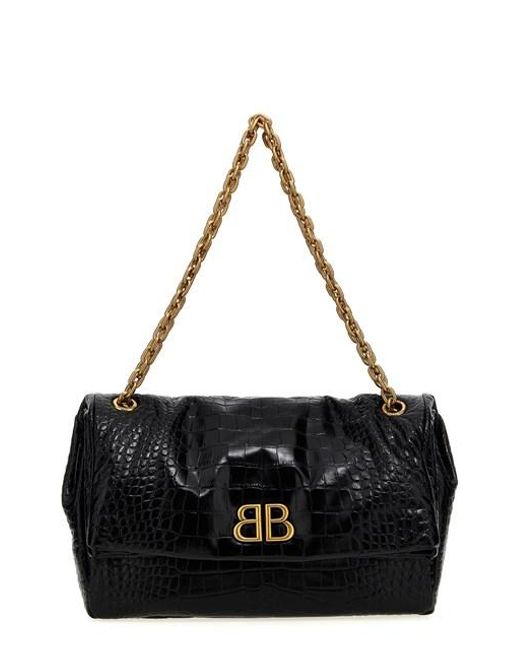 Balenciaga Black 'monaco Sling' Medium Shoulder Bag