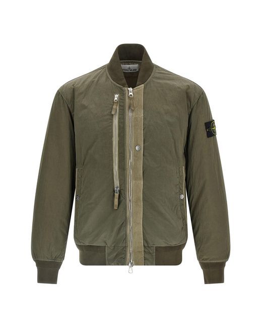 Stone Island 4100038 Bomber Jacket In Green For Men Lyst UK stone-island-4100038-bomber-jacket-in-green-for-men-lyst-uk