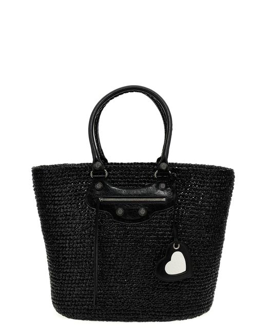 Balenciaga Black 'le Cagole Panier' Large Shopping Bag