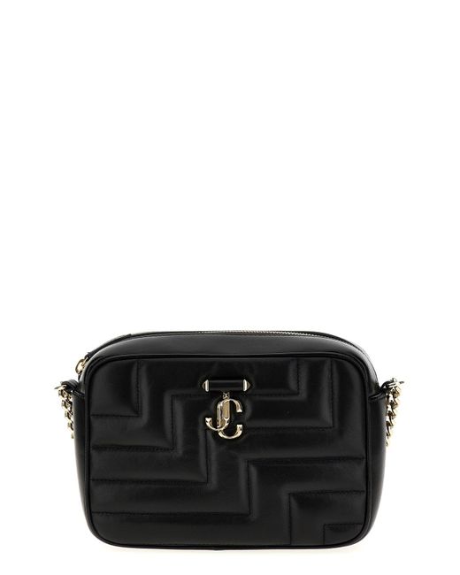 Jimmy Choo Black 'Avenue Camera' Crossbody Bag