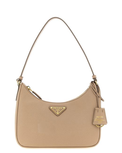 Prada Natural ' Re-edition 2005' Mini Shoulder Bag