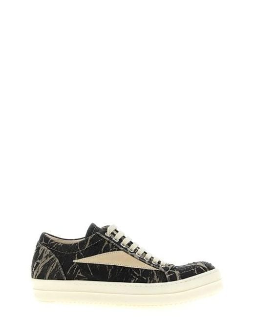 Rick Owens Black 'vintage Sneaks' Sneakers for men