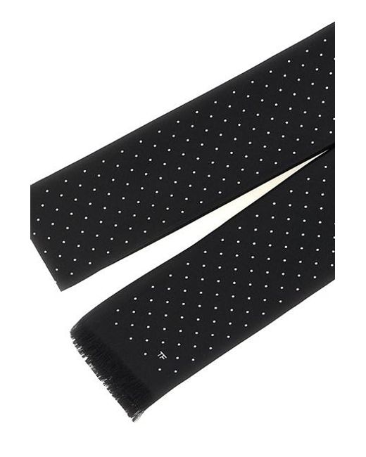 Sciarpa Pois di Tom Ford in Black da Uomo