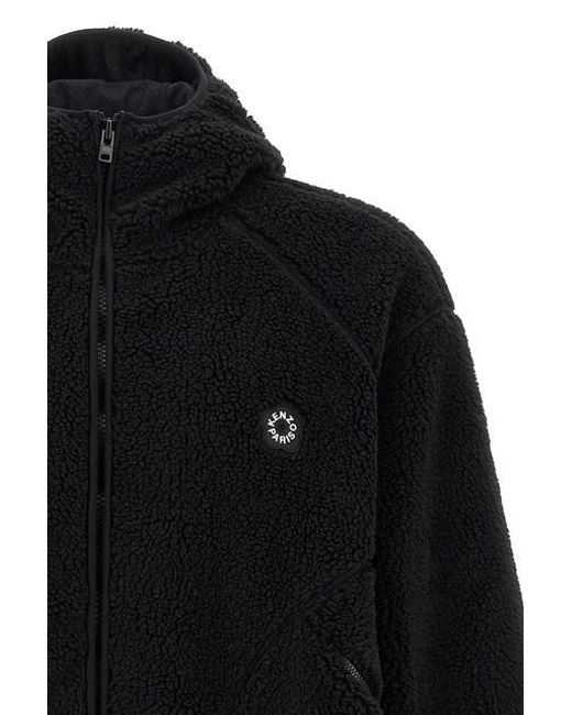 Felpa Con Cappuccio 'Boke Flower 2.0' di KENZO in Black da Uomo