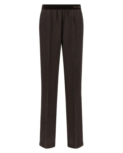 Tom Ford Black Silk Pants