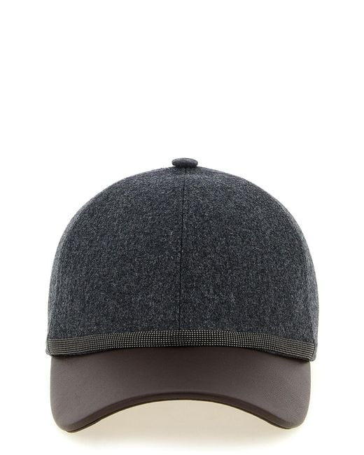 Brunello Cucinelli Black 'baseball' Cap