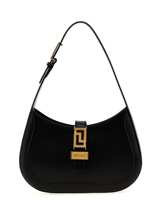 Versace Black 'greca Goddess' Small Shoulder Bag