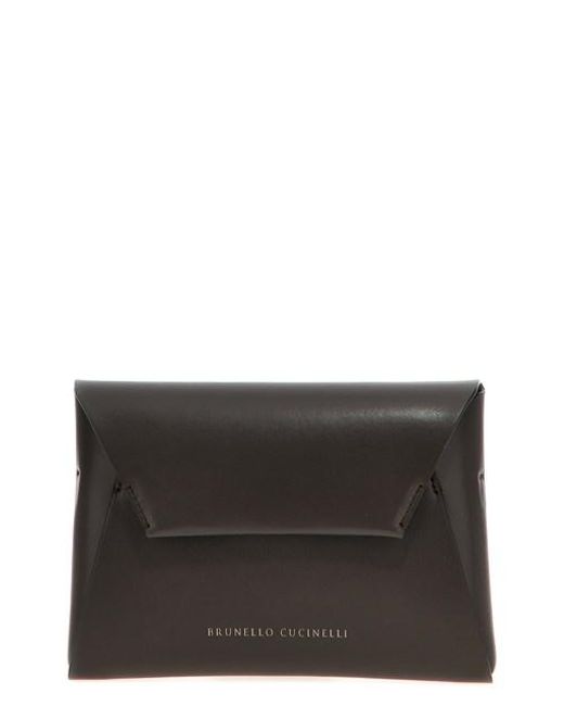 Pochette pelle Monile di Brunello Cucinelli in Black