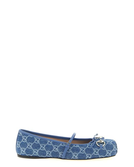 Gucci Blue '' Ballet Flats
