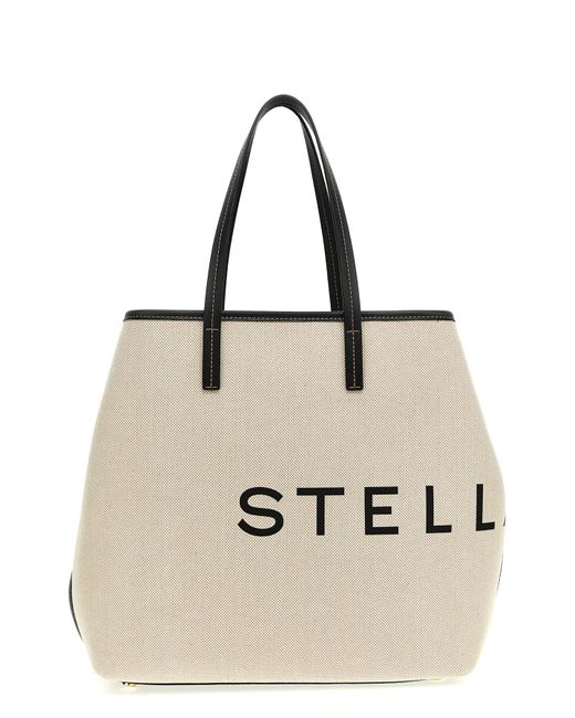 Stella McCartney Natural 'logo' Shopping Bag