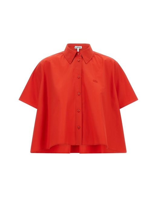 Loewe Red Trapeze Shirt