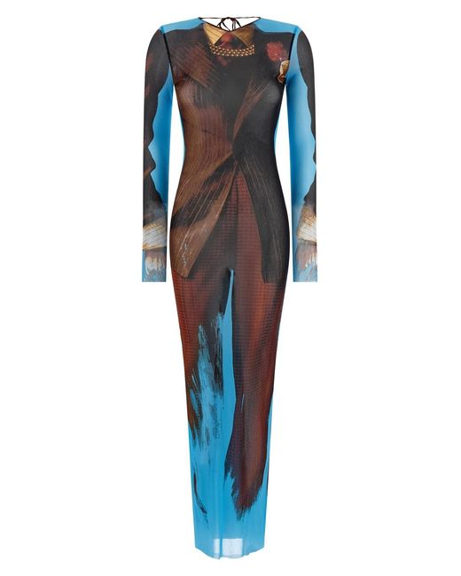jean paul gaultier brown & blue tennis suit dress Jean Paul Gaultier - Jean Paul Gaultier