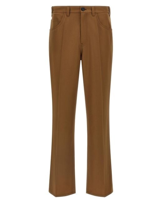 Marni Brown Five-pocket Pants for men