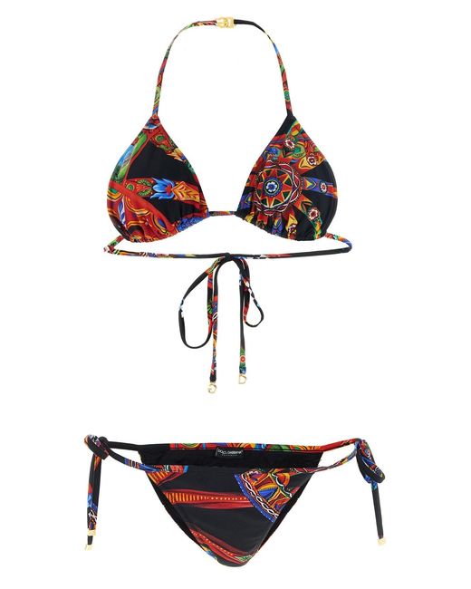 Dolce & Gabbana White 'carretto' Bikini