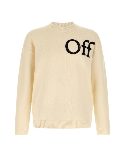 Off-White c/o Virgil Abloh Natural 'bookish Shared' Sweater for men