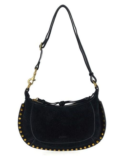 Isabel Marant Black 'oskan Moon' Shoulder Bag