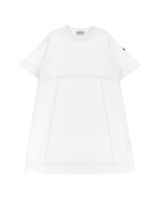 Moncler White Two-material Dress