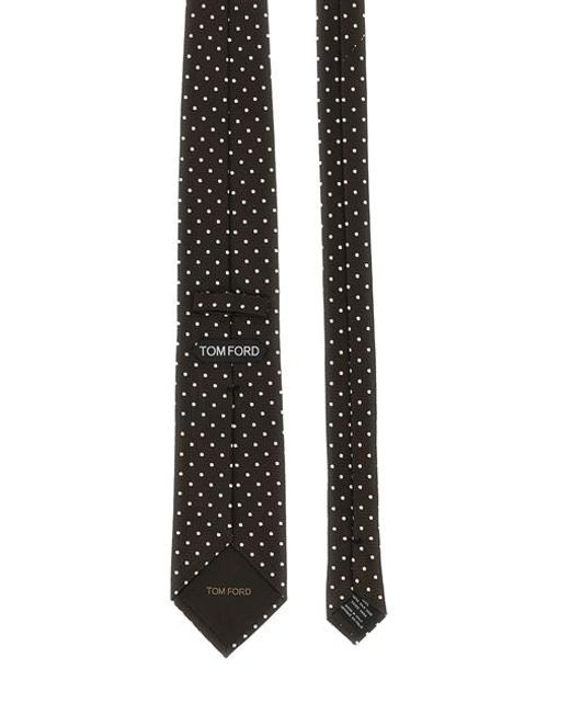 Cravatta Seta di Tom Ford in Black da Uomo