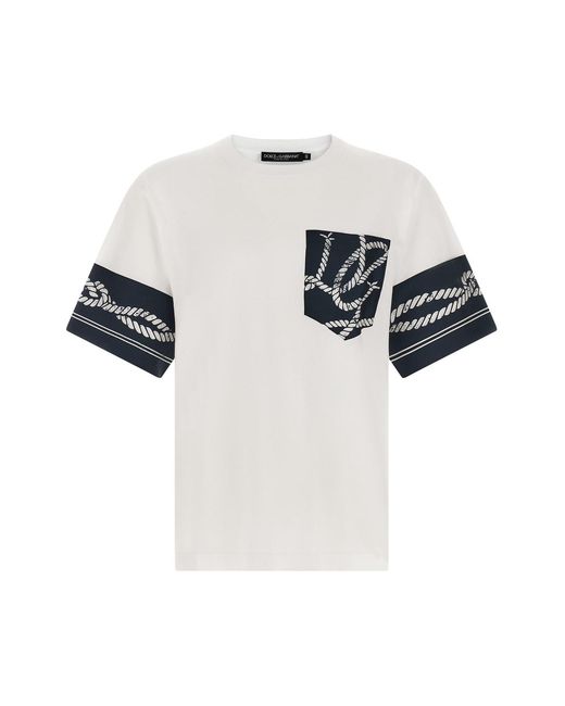 Dolce & Gabbana Multicolor 'marina' T-shirt for men