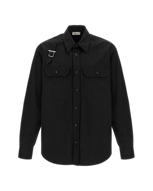 McQueen Black 'harness Utility' Shirt for men