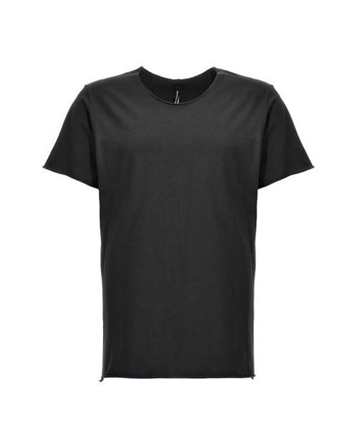 T-shirt taglio vivo di Giorgio Brato in Black da Uomo