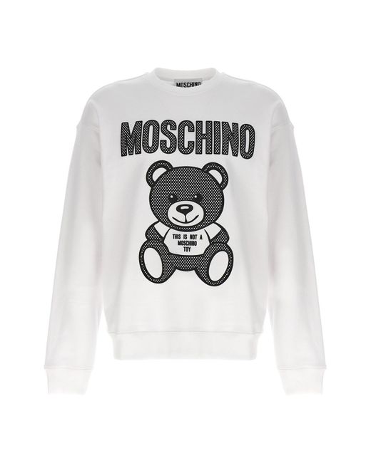 Moschino Sweatshirt "Teddy" in White für Herren