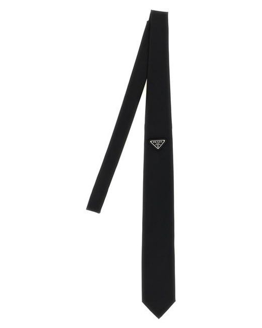 Cravatta Re-Nylon di Prada in Black da Uomo