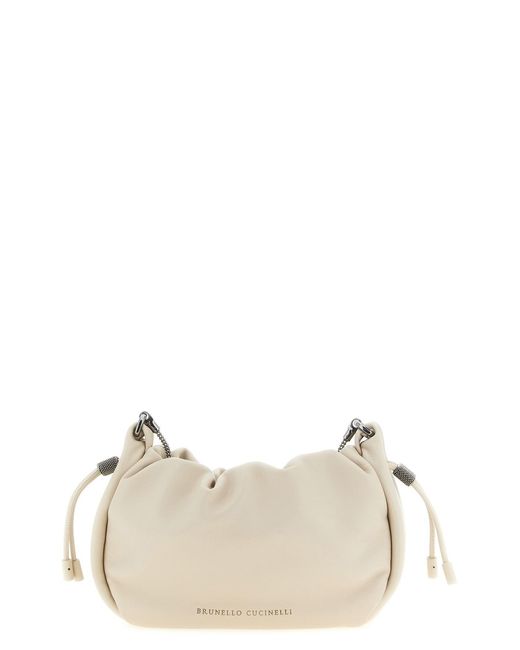 Brunello Cucinelli Natural 'bucket Mellow' Mini Crossbody Bag