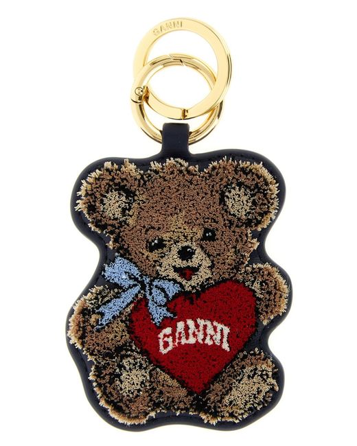 Ganni Multicolor 'bear' Keyring