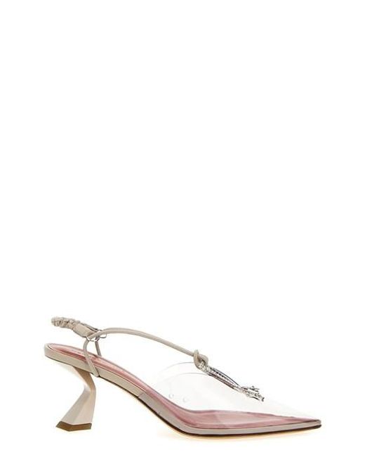 Slingback pvc cristalli di Nensi Dojaka in Multicolor