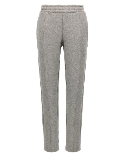 The Attico Gray Logo joggers