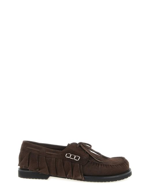 J.W. Anderson Multicolor Suede Volant Boat Shoe for men