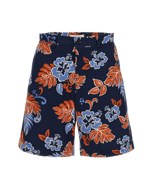 Maison Kitsuné Bermuda-Shorts 'Board' in Blue für Herren