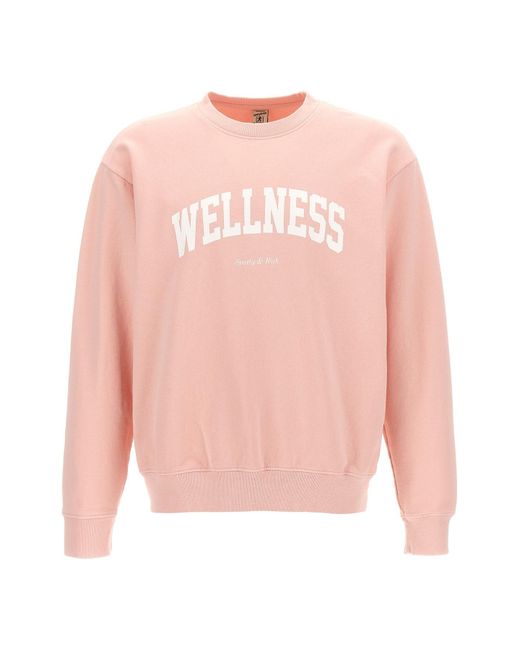 Sporty & Rich Pink 'wellness' Sweatshirt