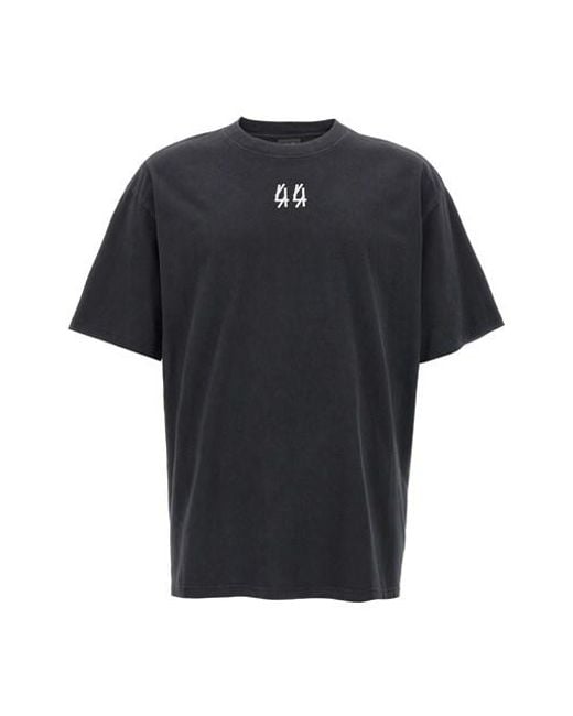 44 Label Group Black 'fossil' T-shirt for men
