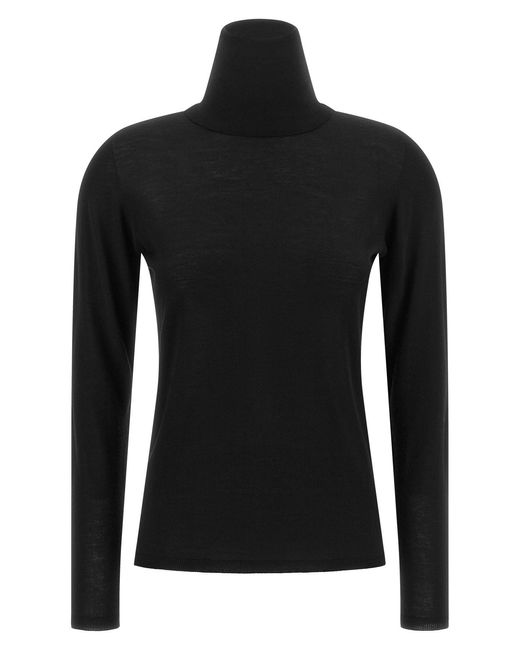 Max Mara Black 'saluto' High Neck Sweater