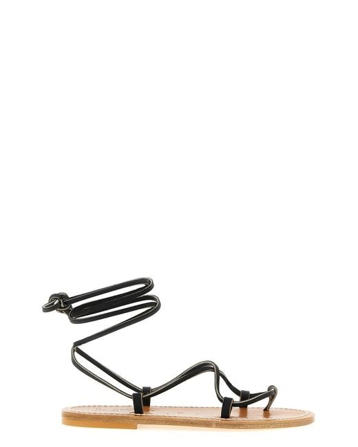 K. Jacques Black 'bikini' Sandals
