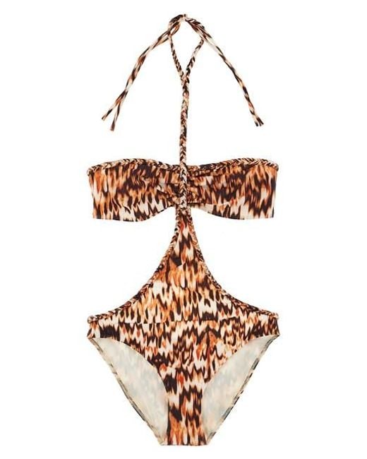 Isabel Marant Metallic 'farah' One-piece Swimsuit